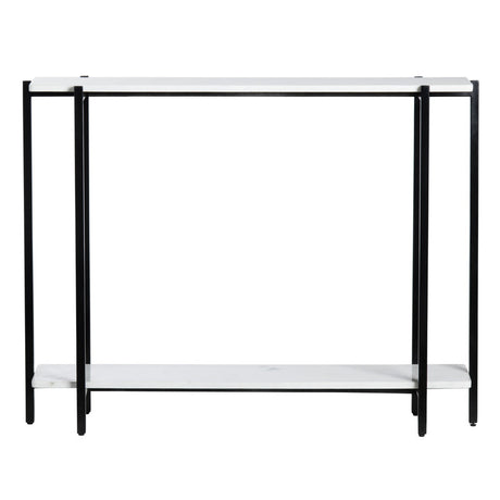 Teeter White/Black Console Table - Ornate Home