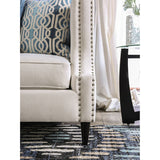 Tegan Beige/Light Blue Loveseat - Ornate Home