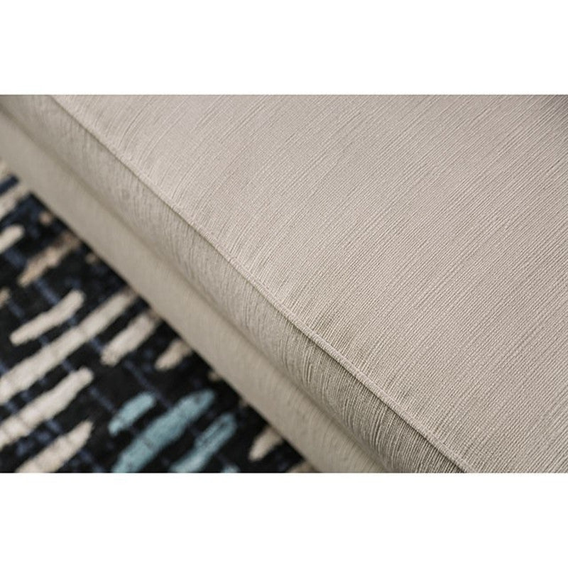Tegan Beige/Light Blue Loveseat - Ornate Home