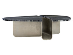 Tegan Black Forest/Shiny Nickel Cocktail Table - Ornate Home