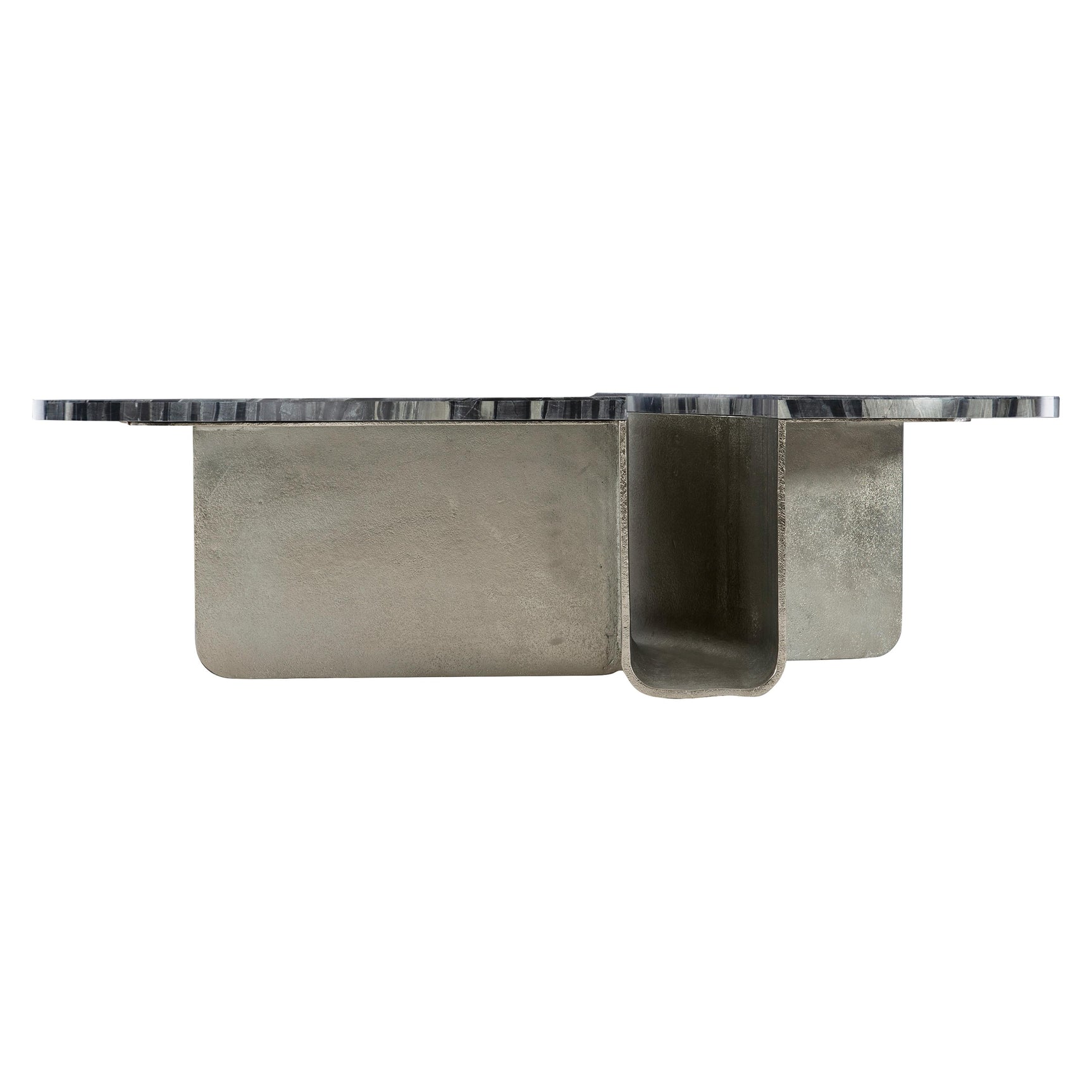 Tegan Black Forest/Shiny Nickel Cocktail Table - Ornate Home