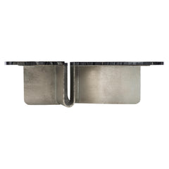 Tegan Black Forest/Shiny Nickel Cocktail Table - Ornate Home