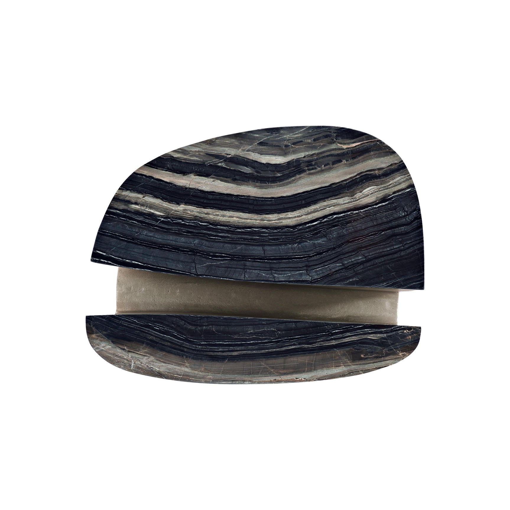 Tegan Black Forest/Shiny Nickel Side Table - Ornate Home