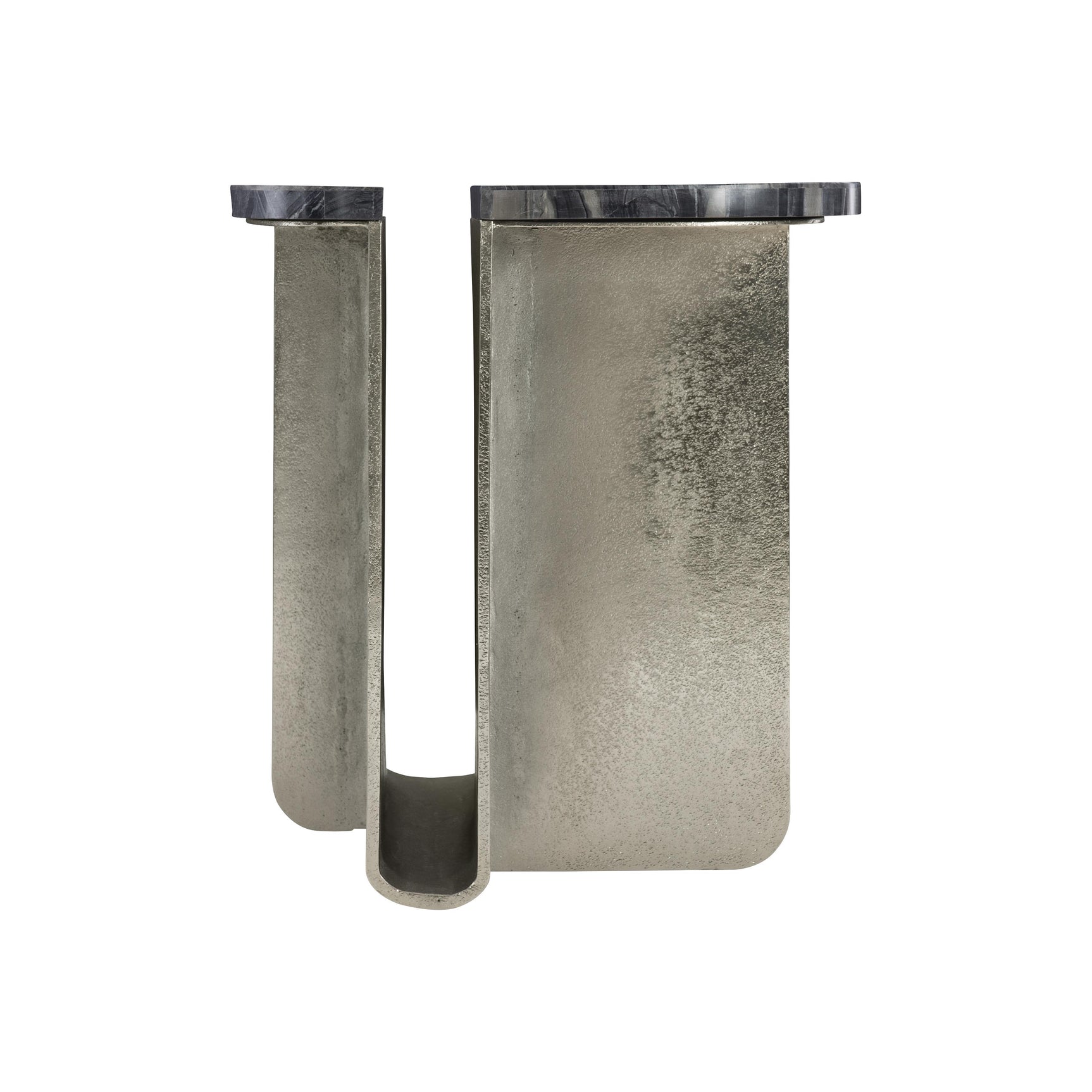 Tegan Black Forest/Shiny Nickel Side Table - Ornate Home