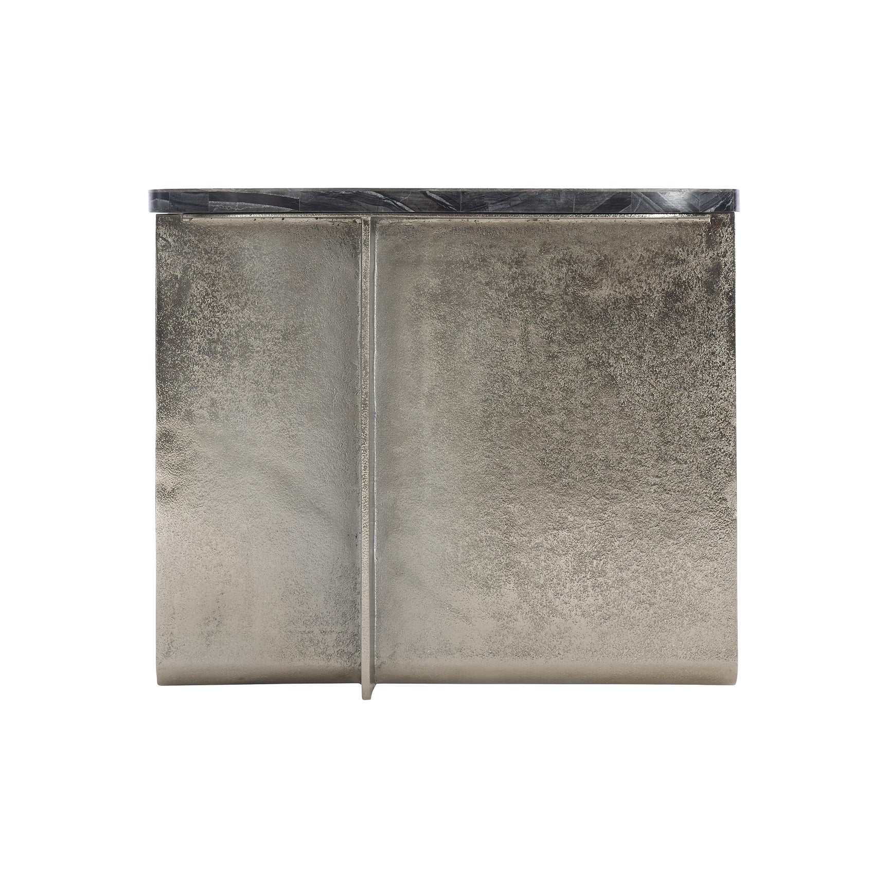 Tegan Black Forest/Shiny Nickel Side Table - Ornate Home