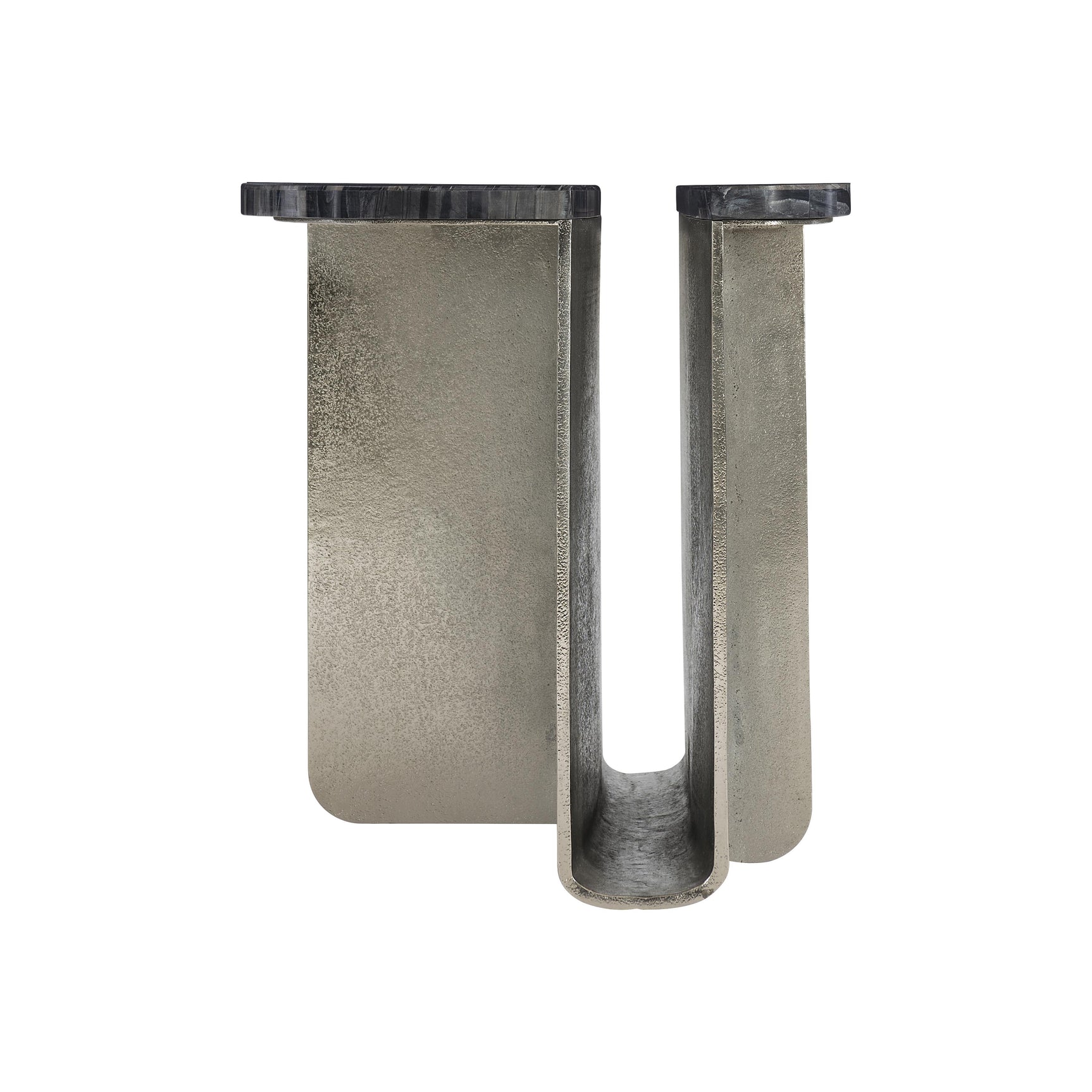 Tegan Black Forest/Shiny Nickel Side Table - Ornate Home