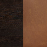 Tegan Cognac Faux Leather Upholstered Dining Side Chair (Set of 2) - Ornate Home
