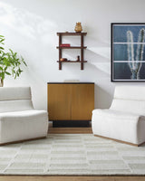 Teige Light Silver Area Rug - Ornate Home