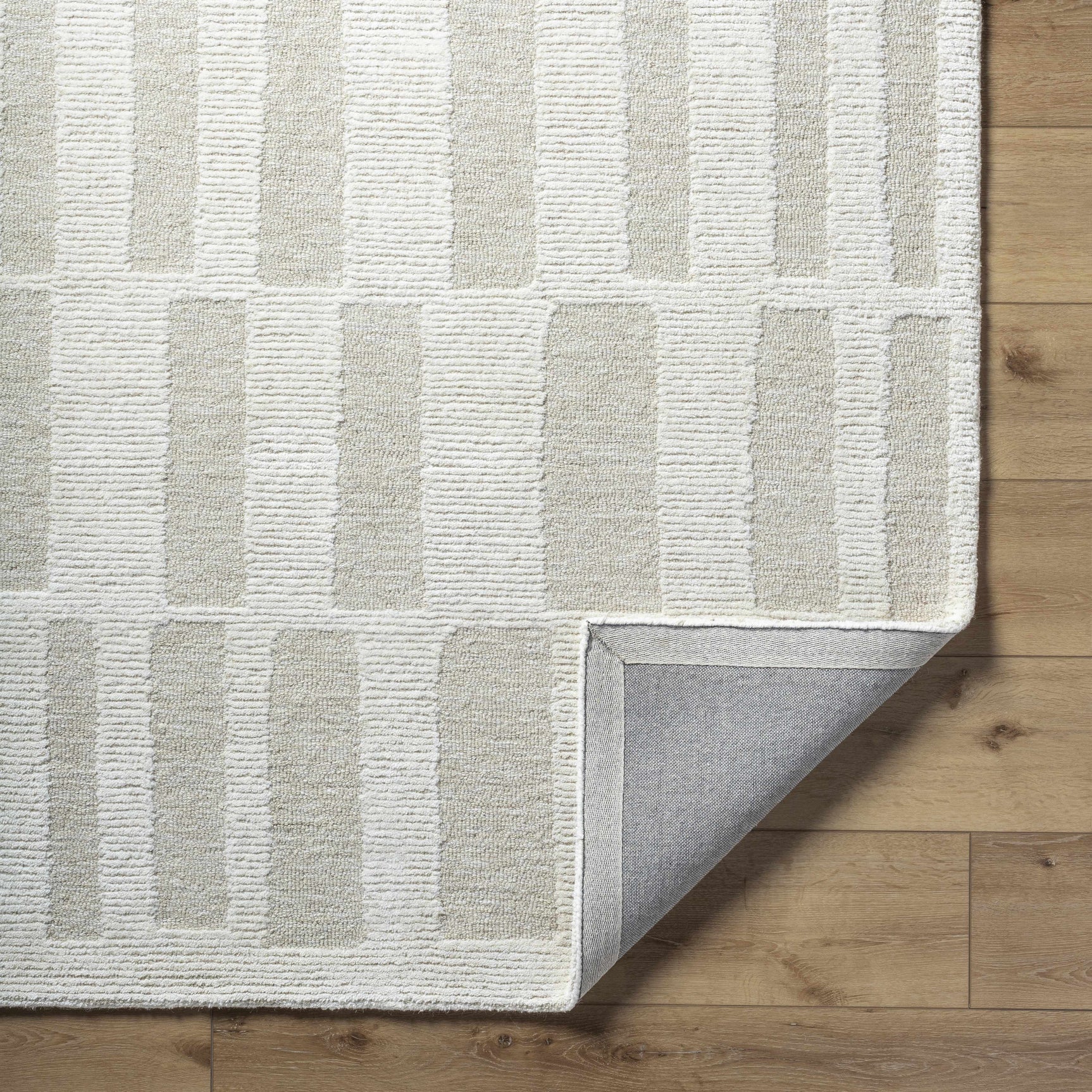 Teige Light Silver Area Rug - Ornate Home