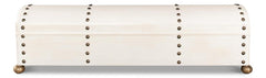 Telescope Ivory Leather Box - Ornate Home