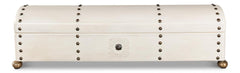 Telescope Ivory Leather Box - Ornate Home