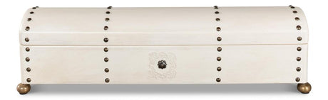 Telescope Ivory Leather Box - Ornate Home