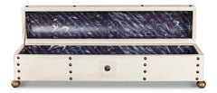 Telescope Ivory Leather Box - Ornate Home
