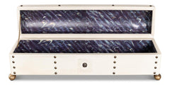 Telescope Ivory Leather Box - Ornate Home