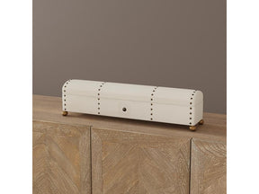 Telescope Ivory Leather Box - Ornate Home