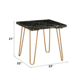 Telestis Black End Table - Ornate Home
