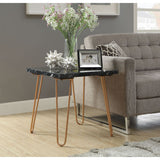 Telestis Black End Table - Ornate Home