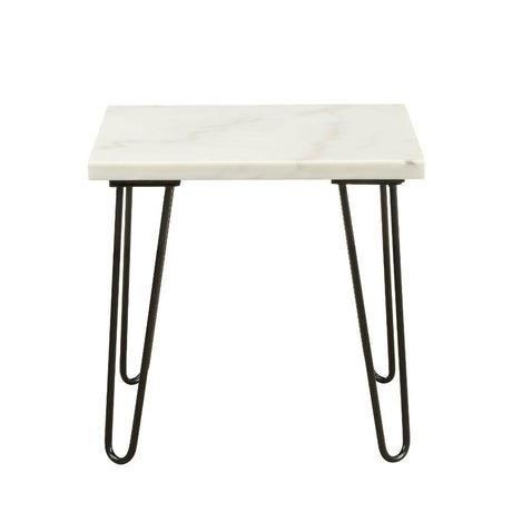 Telestis White End Table - Ornate Home