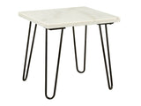 Telestis White End Table - Ornate Home