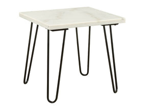 Telestis White End Table - Ornate Home
