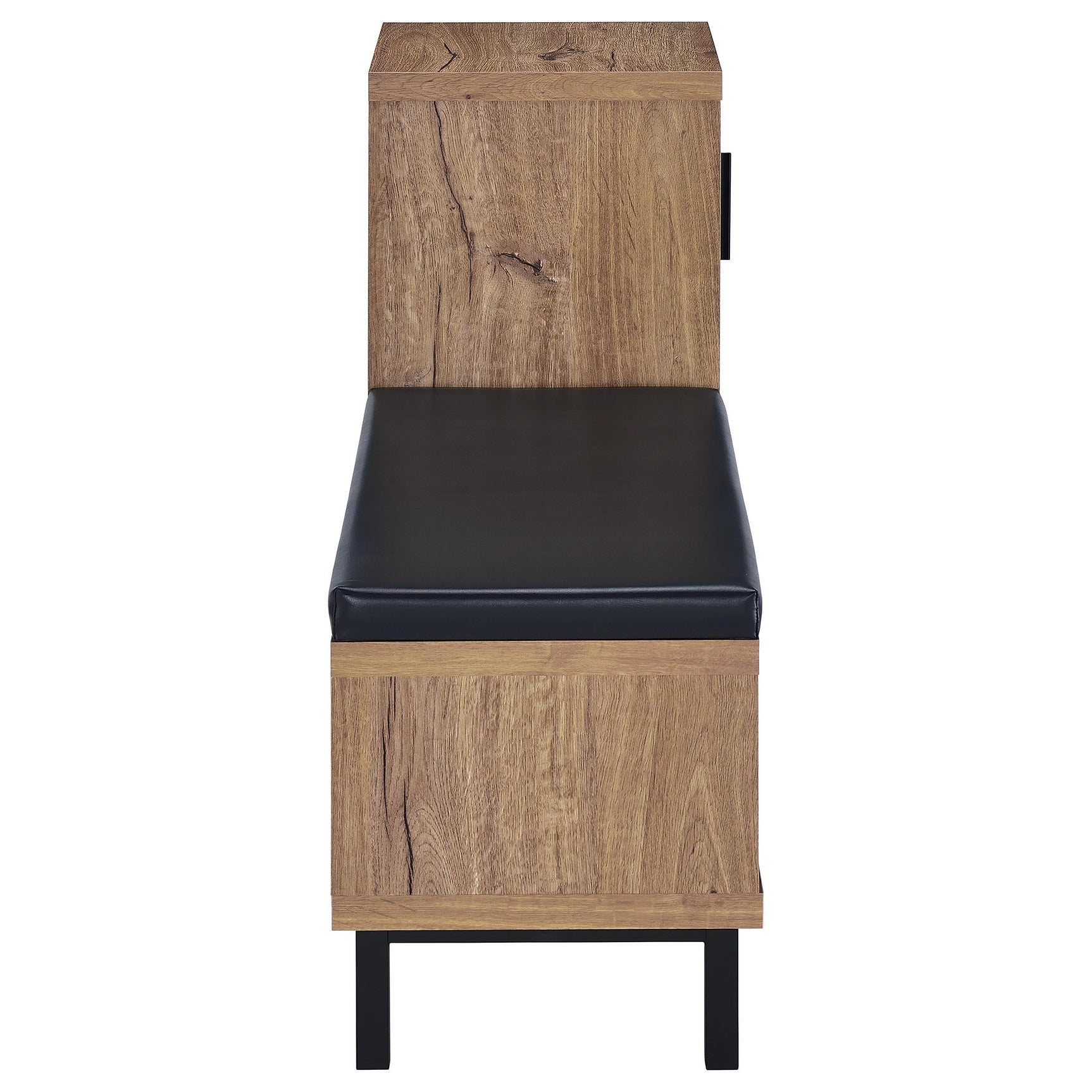 Teller Natural Oak 1-door Entryway Shoe Storage Bench - Ornate Home