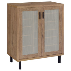 Teller Natural Oak 2-door Shoe Storage Cabinet - Ornate Home