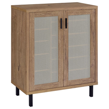 Teller Natural Oak 2-door Shoe Storage Cabinet - Ornate Home