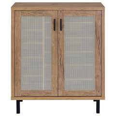 Teller Natural Oak 2-door Shoe Storage Cabinet - Ornate Home