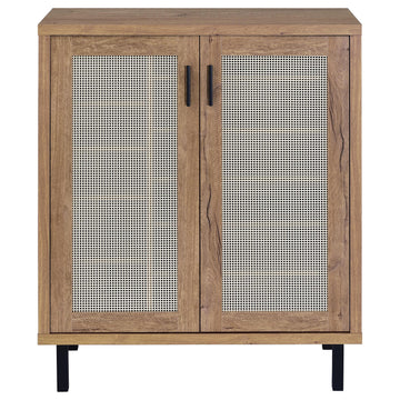Teller Natural Oak 2-door Shoe Storage Cabinet - Ornate Home
