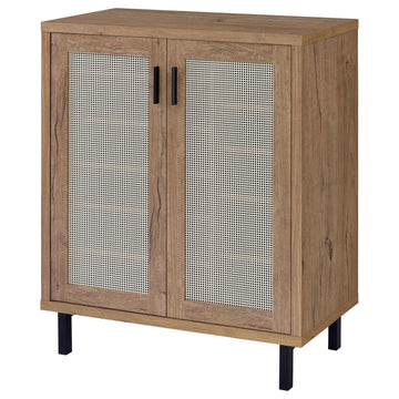 Teller Natural Oak 2-door Shoe Storage Cabinet - Ornate Home