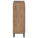 Teller Natural Oak 2-door Shoe Storage Cabinet - Ornate Home