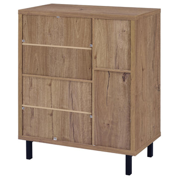 Teller Natural Oak 2-door Shoe Storage Cabinet - Ornate Home