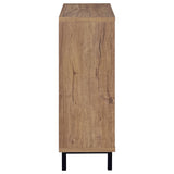 Teller Natural Oak 2-door Shoe Storage Cabinet - Ornate Home
