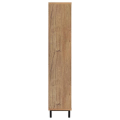 Teller Natural Oak 80-inch 4-door Tall Shoe Storage Cabinet - Ornate Home