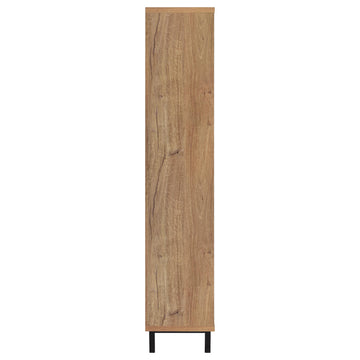 Teller Natural Oak 80-inch 4-door Tall Shoe Storage Cabinet - Ornate Home