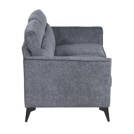 Tellot Dark Gray Loveseat - Ornate Home