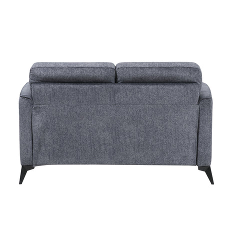 Tellot Dark Gray Loveseat - Ornate Home