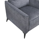 Tellot Dark Gray Loveseat - Ornate Home