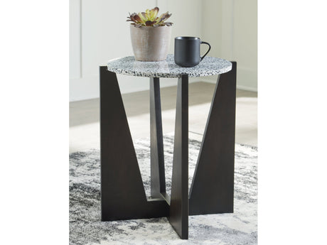Tellrich Black/White Accent Table - Ornate Home