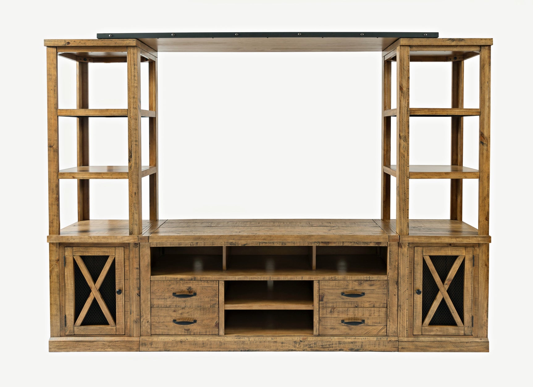 Telluride Brown Entertainment Wall - 60 Media Unit - Ornate Home