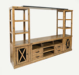 Telluride Brown Entertainment Wall - 60 Media Unit - Ornate Home