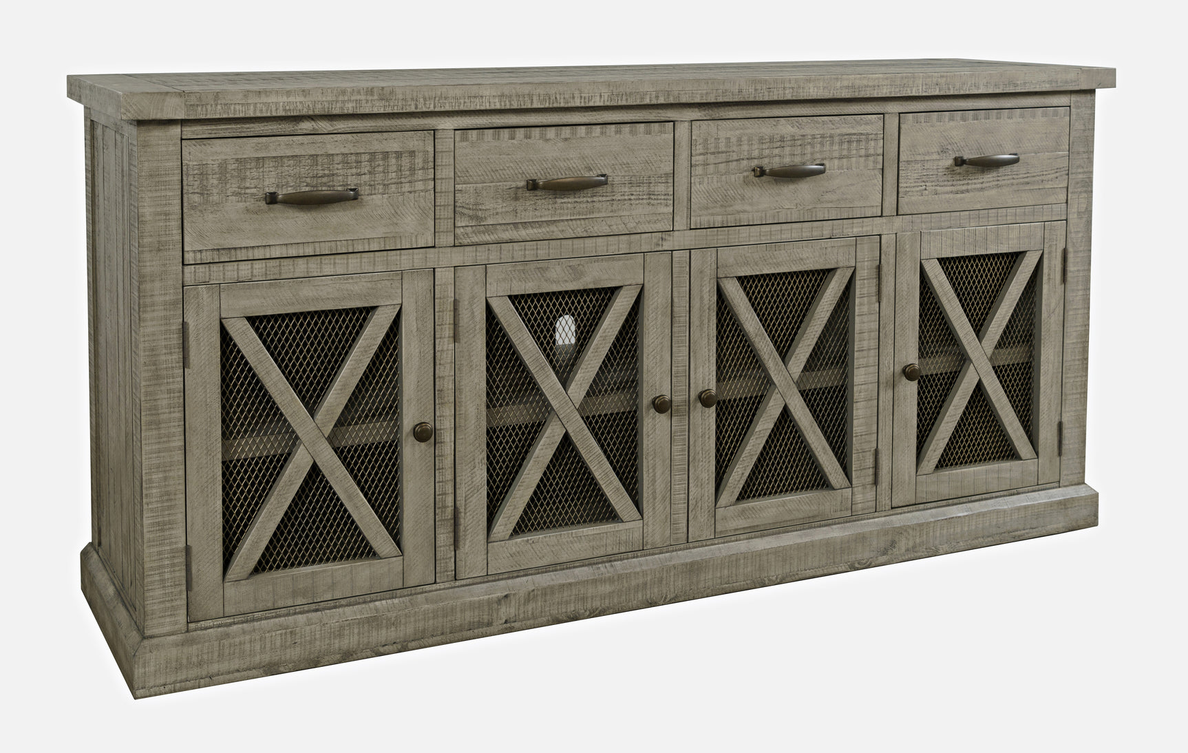 Telluride Driftwood 4 Drawer Sideboard - Ornate Home