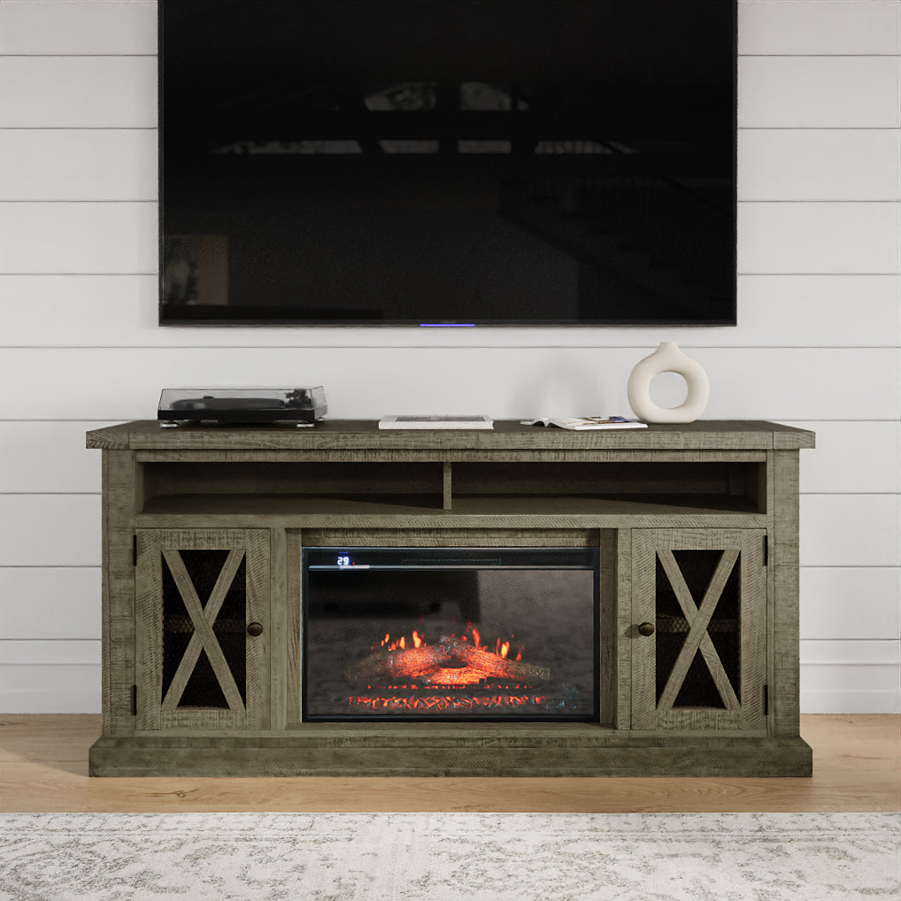 Telluride Driftwood 60 Fireplace with Logset - Ornate Home