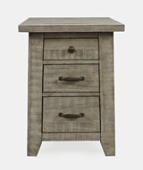 Telluride Driftwood Power Chairside Table - Ornate Home