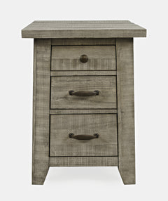 Telluride Driftwood Power Chairside Table - Ornate Home