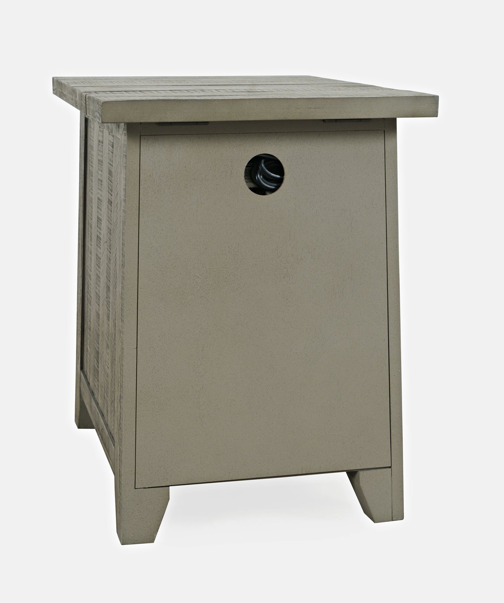 Telluride Driftwood Power Chairside Table - Ornate Home