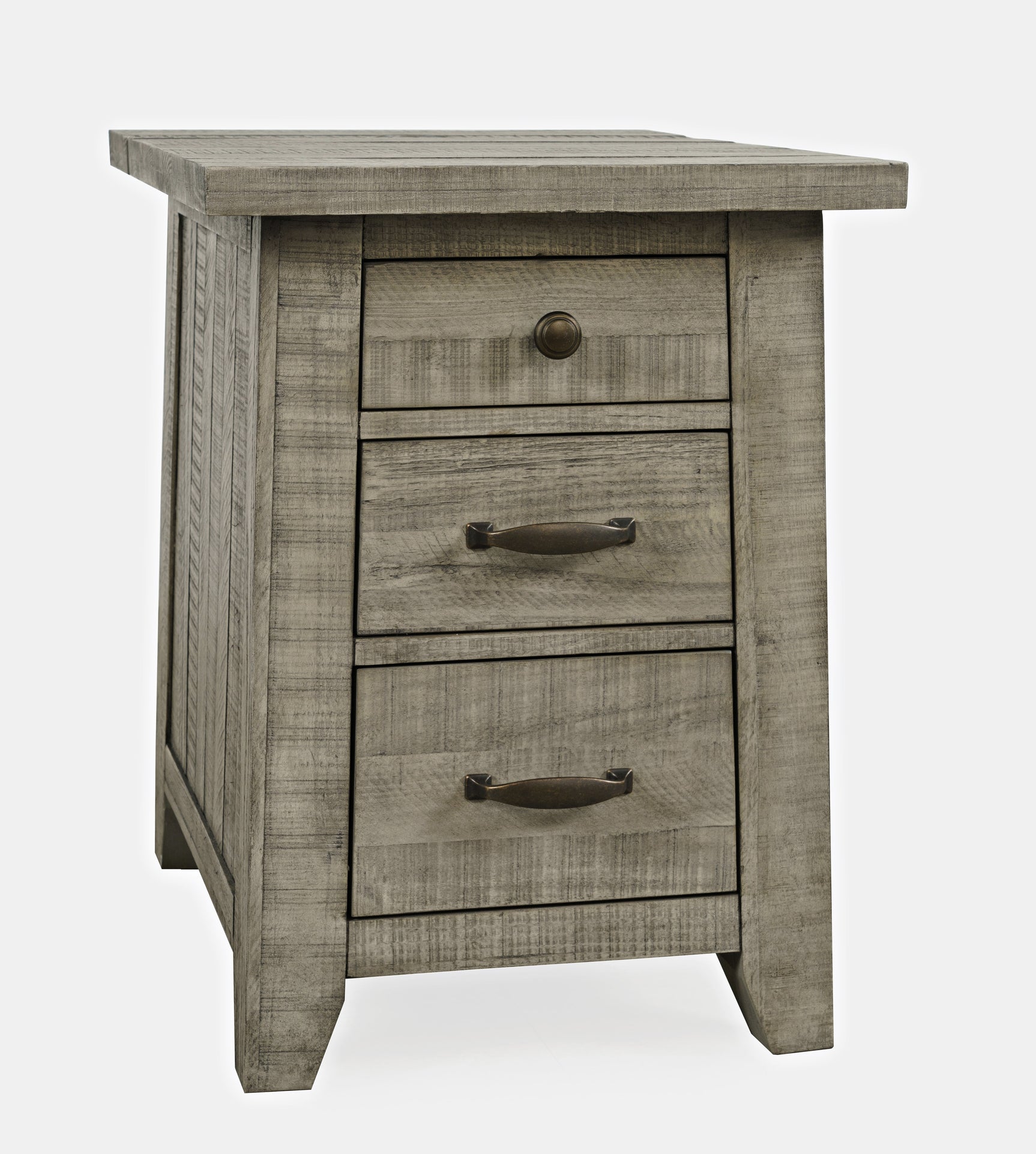 Telluride Driftwood Power Chairside Table - Ornate Home