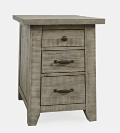 Telluride Driftwood Power Chairside Table - Ornate Home