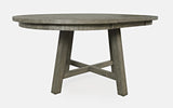 Telluride Driftwood Round Counter Dining Table w/ 4 Uph Stools - Ornate Home