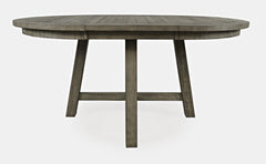 Telluride Driftwood Round Counter Dining Table w/ 4 Uph Stools - Ornate Home